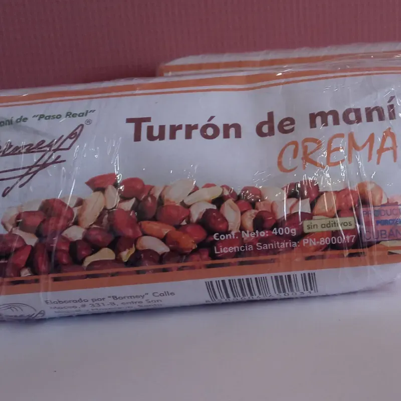 Turrón de maní molido con azúcar 400g 