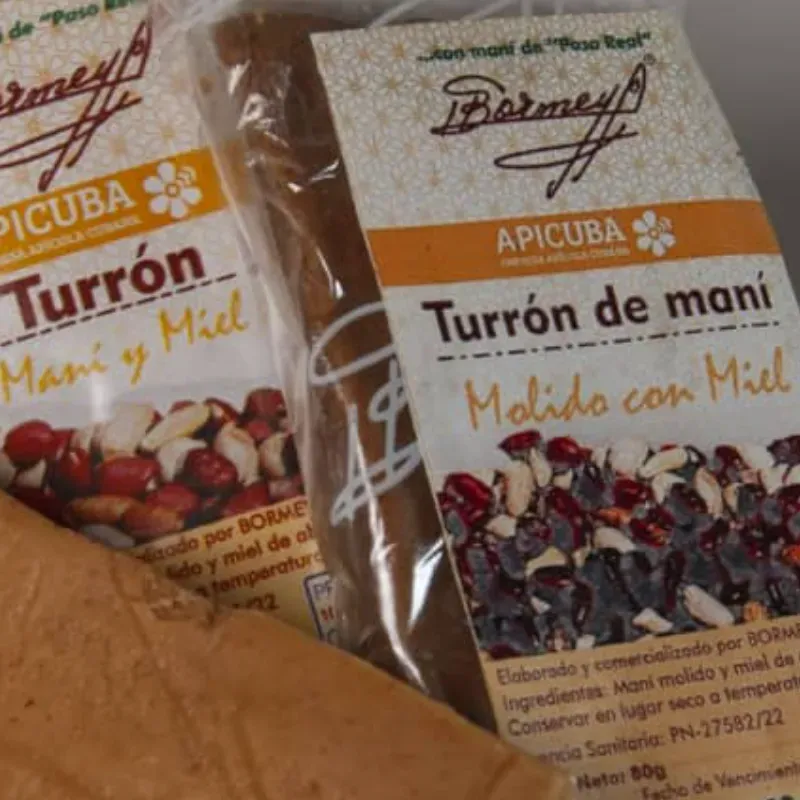 Turrón de maní molido con miel