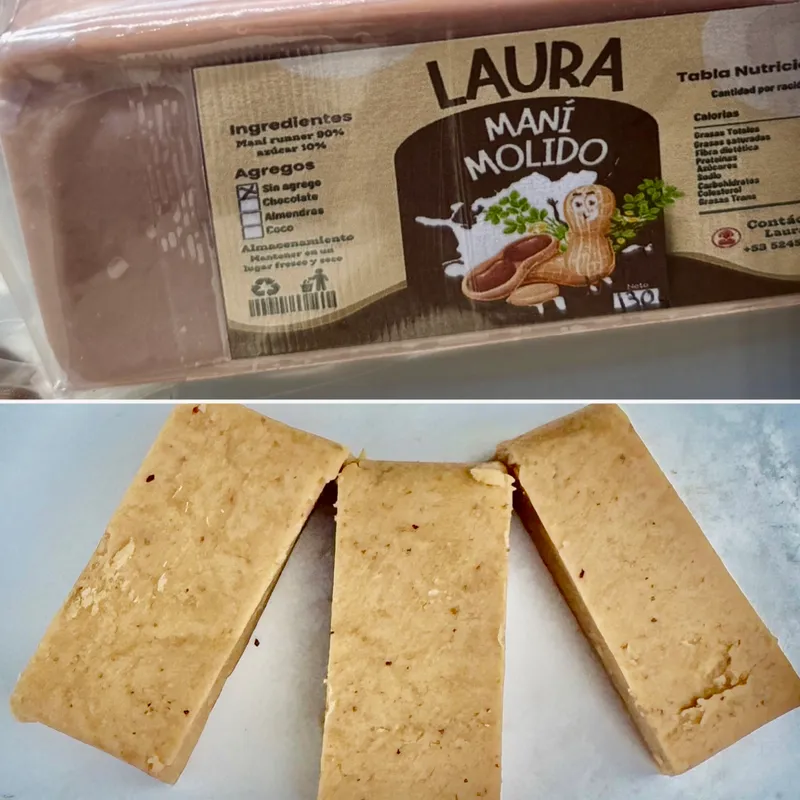Maní molido con leche condensada 