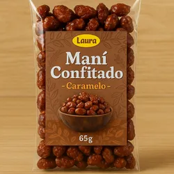 Maní tostado caramelizado