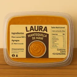 Mantequilla de maní crunchy 100% natural 