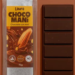 Tableta de chocolate con maní troceado