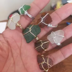 Anillos de vidrio marino