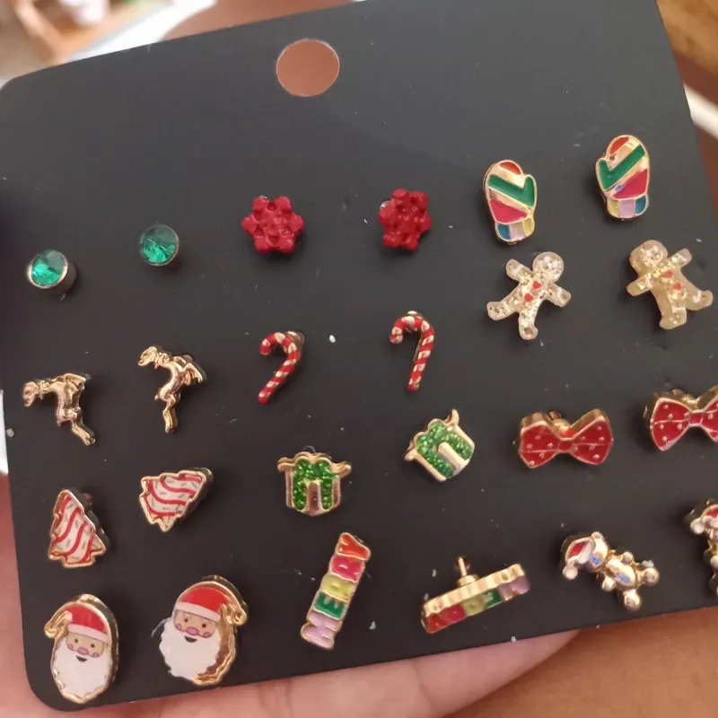 Aretes navideños