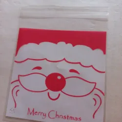 Bolsa transparente de papá Noel