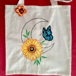 Bolso de lienzo (luna)