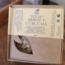 Jabón de arroz y cúrcuma