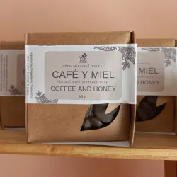 Jabón de café y miel