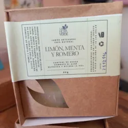 Jabón de limón, menta y romero