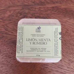 Jabón mini de limón, menta y romero 45g