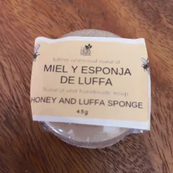 Jabón mini de miel y esponja de luffa 45g