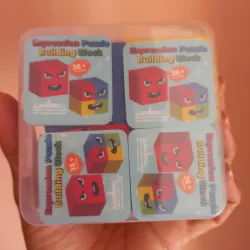 Juego de bloques de expresión en madera