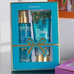 Juego de colonia y crema azul