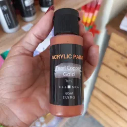 Pintura de acrílico 60ml (pearl copper gold)
