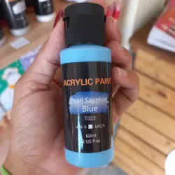 Pintura de acrílico 60ml (Pearl sapphire blue)