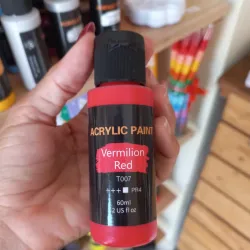 Pintura de acrílico 60ml (vermilion red)