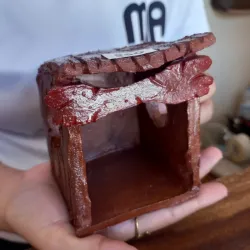 Porta vela (casita de tronco)