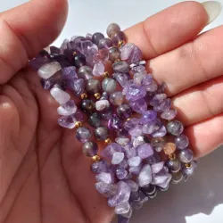 Pulsa de piedra natural (amatista)