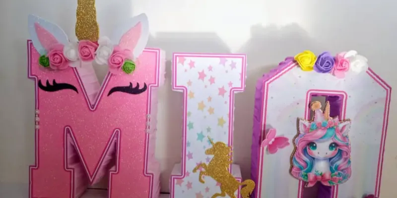 Nombre en 3D (3 letras)