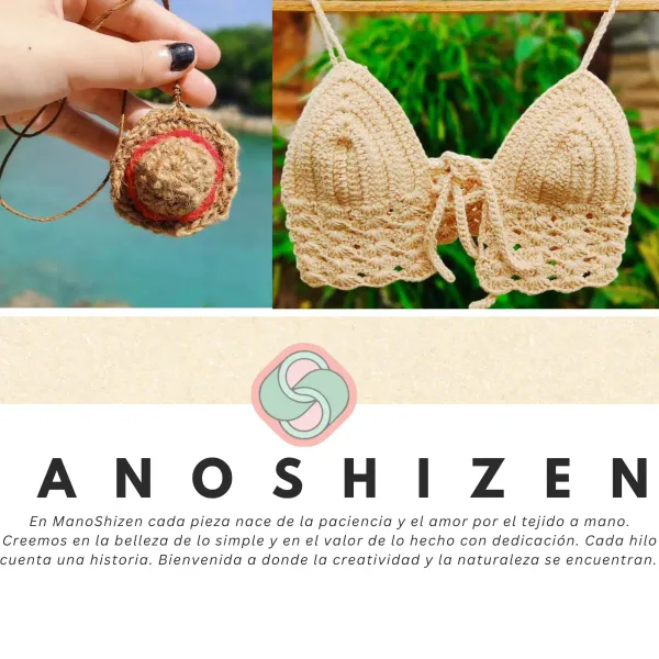─── ✿ ───
ManoShizen nace del gusto por crear con las manos y conectar con lo natural. Cada pieza es tejida con dedicación y atención al detalle. Gracias por estar aquí y tomarte el tiempo de conocer este trabajo.
─── ✿ ───