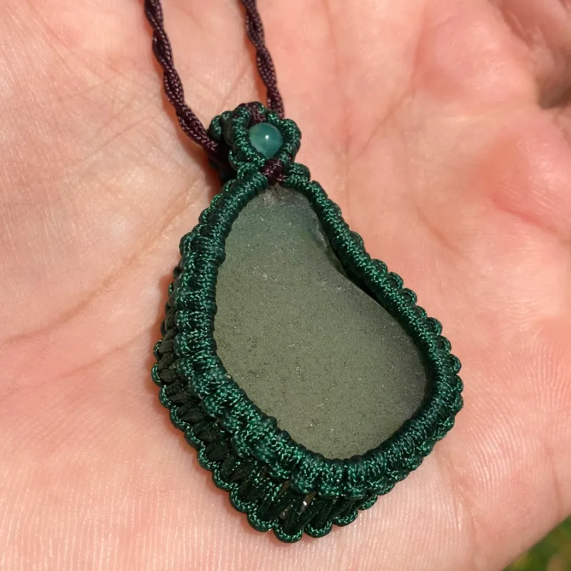 Collar de Cristal Verde