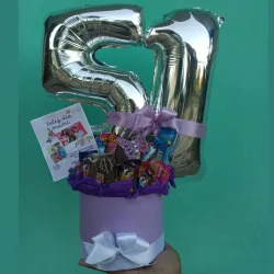 Anchetas Bouquet con globos de números