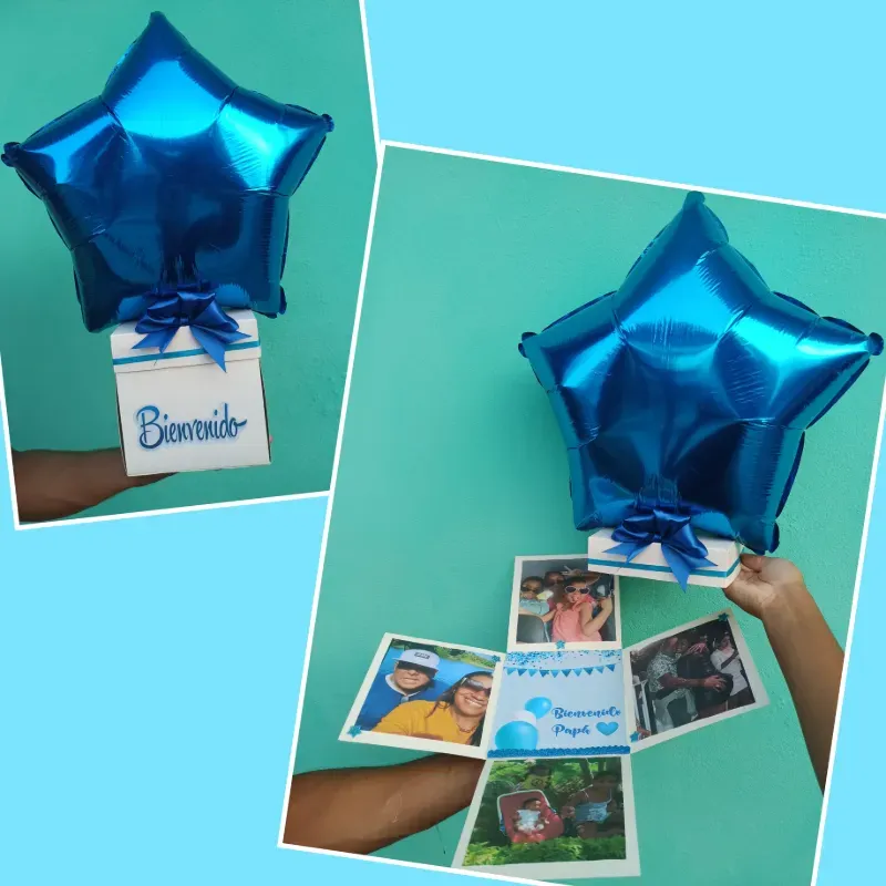 Cajita sorpresa con globo