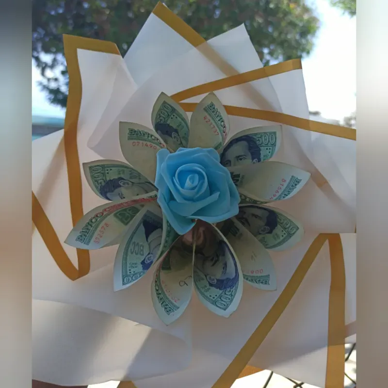 Mini ramo de billetes 