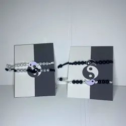 Pareja Pulseras  ying yang 2 simple