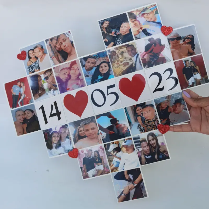 Portarretrato de corazón