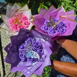 Ramos de 7 rosas eternas