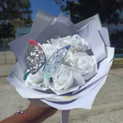 Ramos de 7 rosas eternas