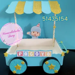 Base para dulces carrito 
