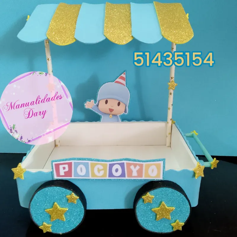 Base para dulces carrito 