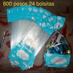 Bolsitas naylon nubes (24 pzas)
