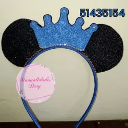 Cintillos de Mickey mouse con corona 