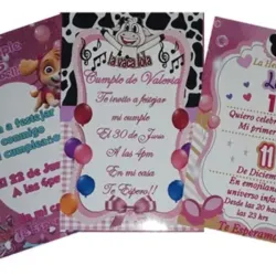 Invitaciones papel fotográfico 