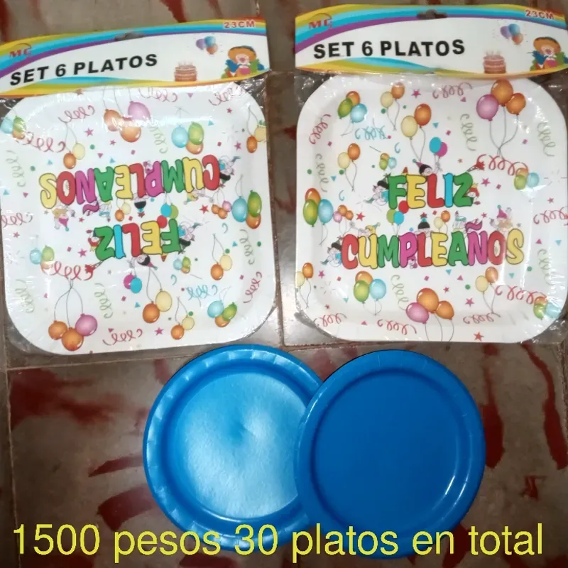 Platos biodegradables (30 pzas)