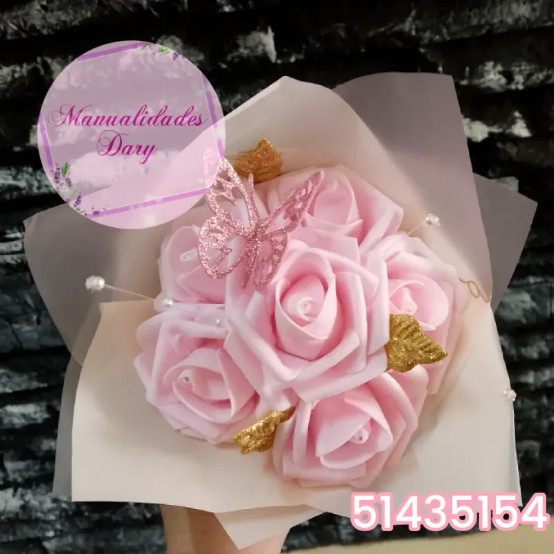 Ramo 6 rosas grande