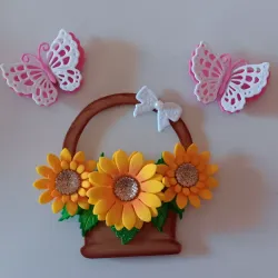 Cestas con girasoles