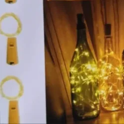 Corchos led para decoración de botellas