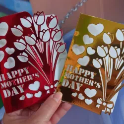 Postales troqueladas, dia de las madres