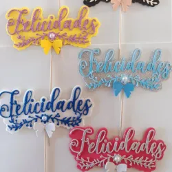 Topper "Felicidades "