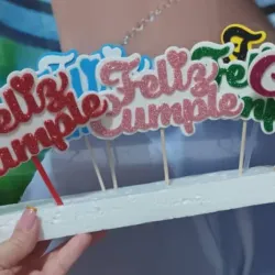 Topper "Feliz cumple"