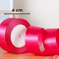 Cinta de satín rosada fucsia 