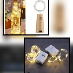 Luces Hadas y corcho 