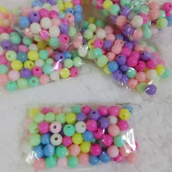 Perlas color pastel 