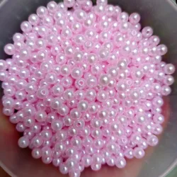 Perlas rosadas 6mm