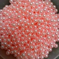 Perlas salmón 6mm