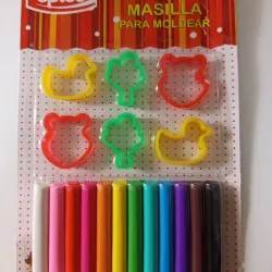 Plastilina con moldes 